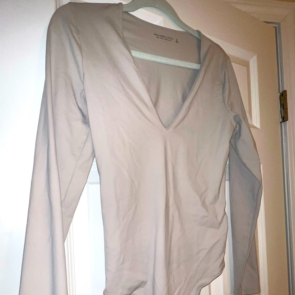 Abercrombie and Fitch Bodysuit in Grey
